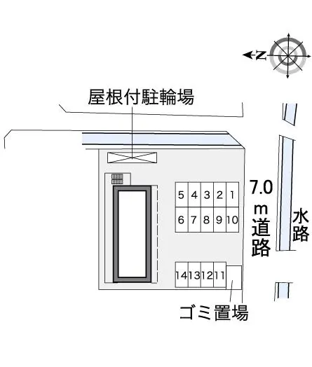 ★手数料０円★倉敷市中庄 月極駐車場